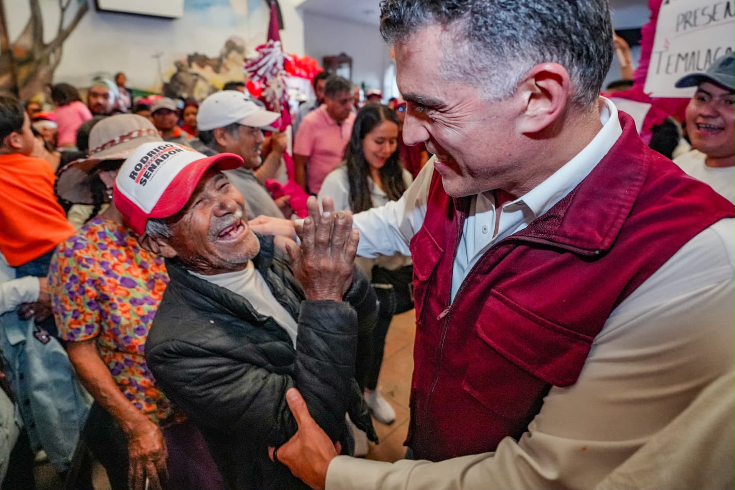 Cada vez más tlaxcaltecas con Alfonso Sánchez en defensa de la transformación